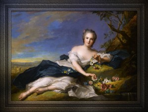 Henriette of France as Flora by Jean-Marc Nattier Old Masters Reproduction